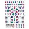 TSUMEKIRA Nail Art Stickers Refined Gemstone Jewelry NN-TSU-008 - Elegant Self-Adhesive Nail Decals for Manicure Decoration