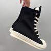 Women's Casual High-Top Canvas Ankle Boots, Milk Cream Sole - Sneakers for Women and Couples