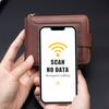 Brand 100% Cowhide RFID Anti-theft Brush Horizontal Wallet Retro Luxury Men's Short Wallets Multi-card Slot Coin Purse