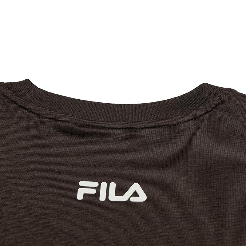 FILA Original Fashion Retro Simple Casual Sports Daily Versatile Comfortable Cool Breathable Soft Cotton Knitted Short Sleeve T-Shirt F11M539111F-BN
