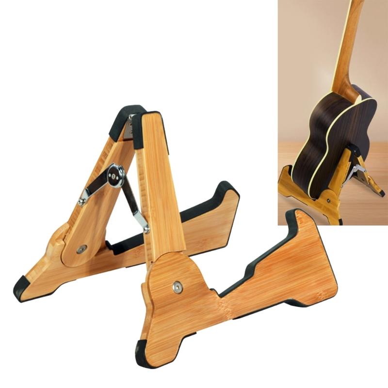 Folding Acoustic Guitar Stand Adjustable Electric Guitar Display Stand Light Weight Floor Guitar Holder Enduring