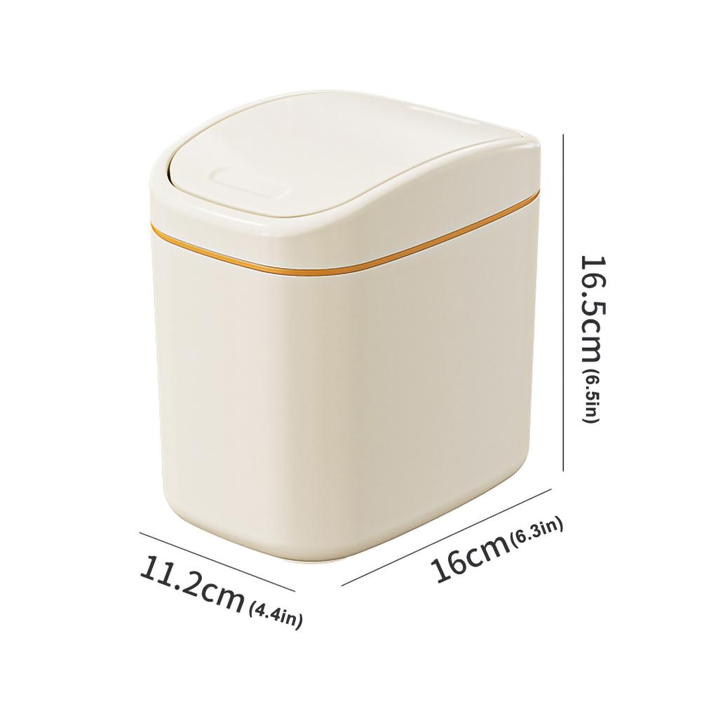 1 buc Coș de gunoi pentru sufragerie Coș de gunoi de birou Coș de hârtie drăguț și creativ Coș de mașină pentru dormitor cu capac Rechizite pentru baie