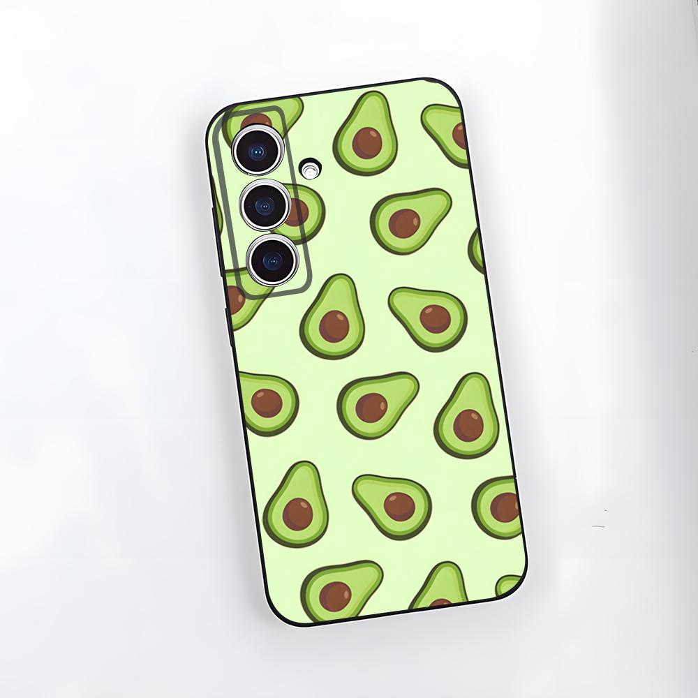 C-Cute Cartoon Avocado Handyhülle Für Samsung S25 Plus S20 S20 Plus S22 Ultra S23 FE S21 Plus S21 Ultra Weiche Hülle
