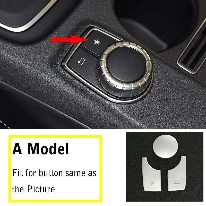

Наклейка на крышку кнопки переключателя мультимедиа консоли для Mercedes Benz AB Class CLA GLA W176 W246 C117 W117 X156 Style A