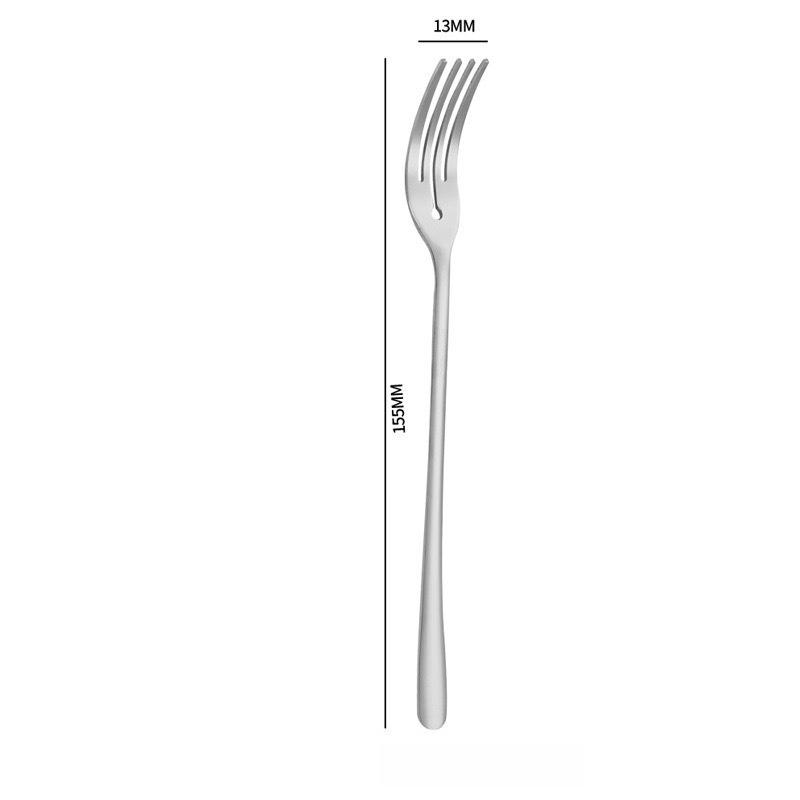 Fruit Fork Fruit Stick Stainless Steel Easy To Use Durable Cake Dim Sum Dessert Moon Cake Fork