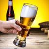 681 ml großes Bierglas mit großer Kapazität, Party-Trinkbecher, EuroCup-Fußballspielbecher, verdickter Glaskörper, transparente Weingläser