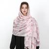 90*180cm New Fashion Luxury Women Scarf Stripe Designer Female Cotton Linen Shawl Tassel Four Seasons Muslim Hijab