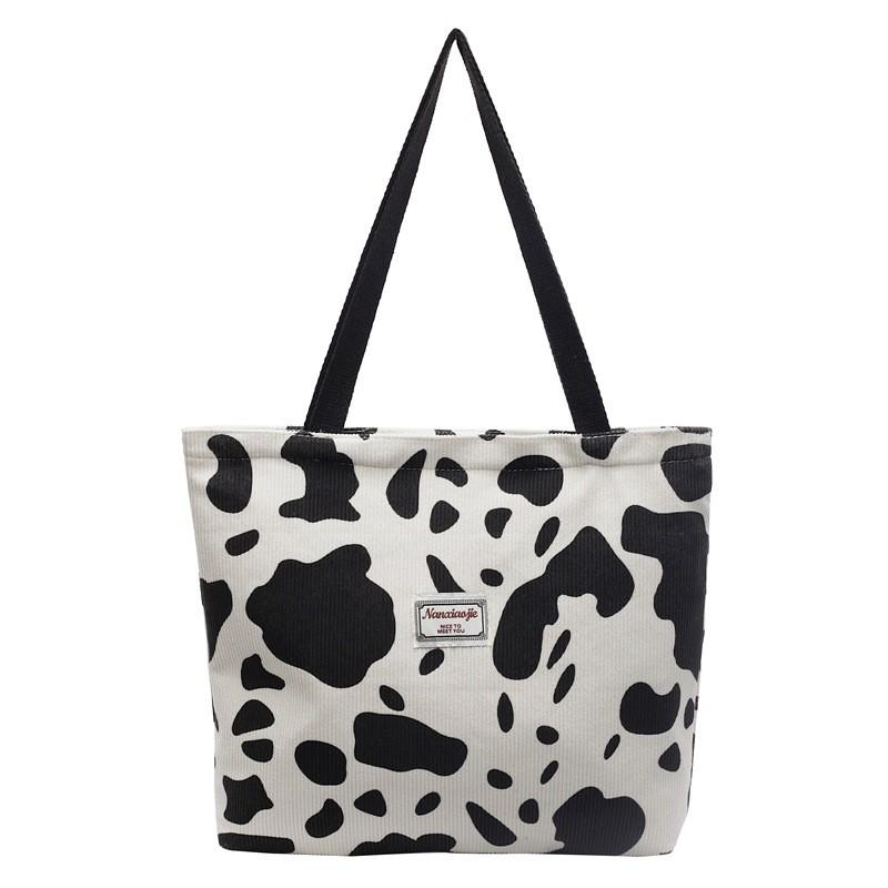 Korean Minimalist Literary Aesthetic Tote Bag Large Capacity Single Shoulder Handbag Fashion Student School Office Commuter Bag for Women