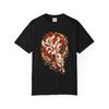 Kitsune Moon Graphic T-Shirt Black Front Print Comfort Colors 1717