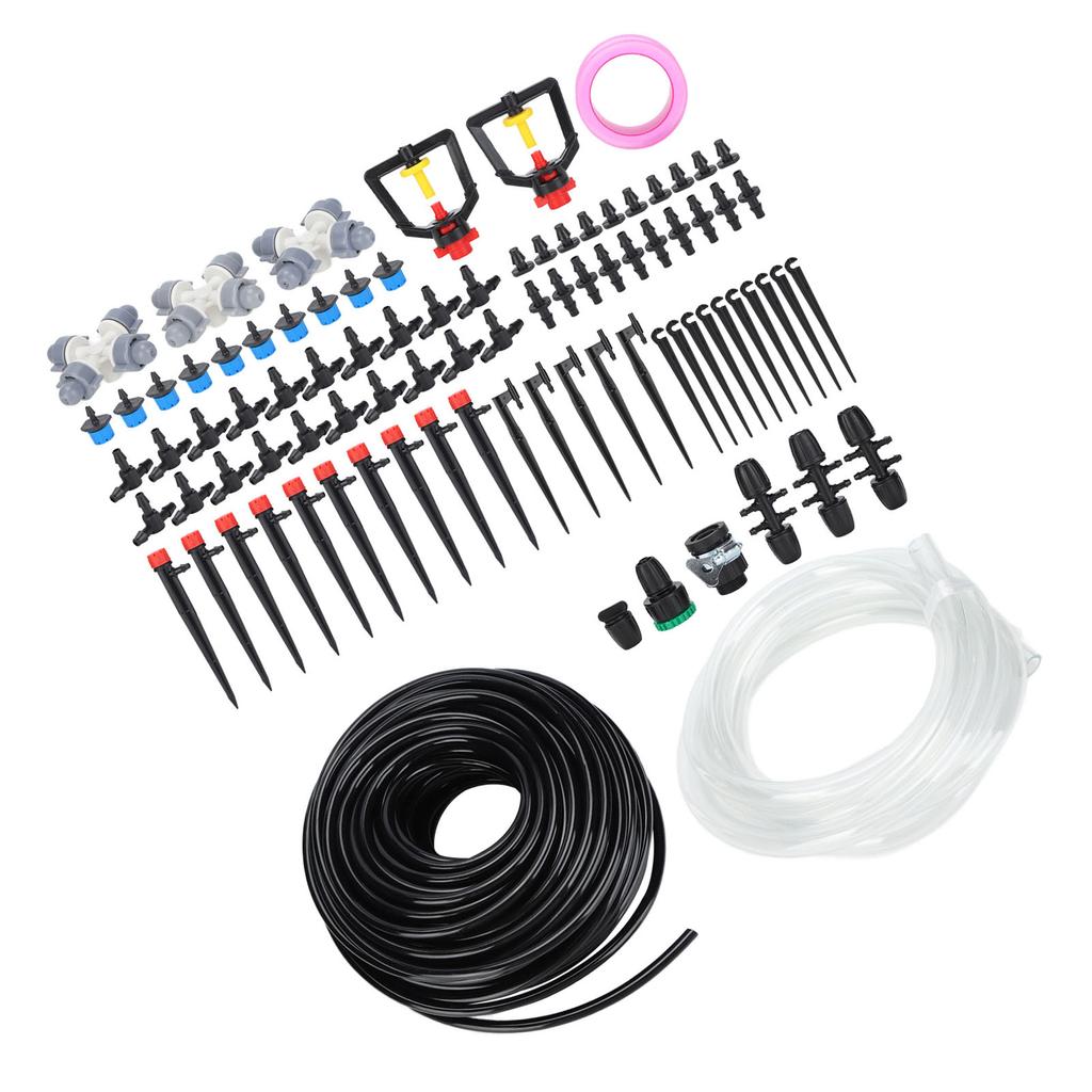 30m Tropfbewässerungsset Schlauch Düsen Adapter Ventile Tropfer Set Gartenbewässerungssystem