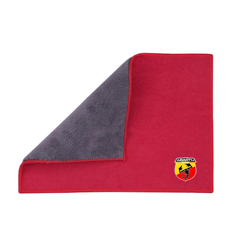 

Microfiber Car Towel Super Absorbency Cleaning Care Cloth For Fiat Abarth 500e Panda Tipo FR Argo Freemont Viaggio Bravo Punto красный