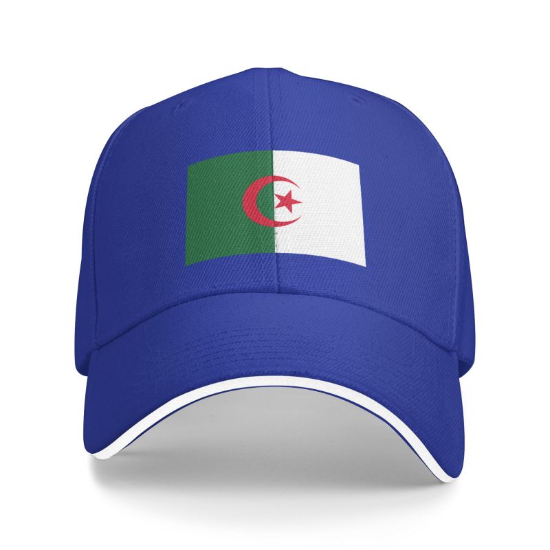 Casquette Baseball Drapeau Algérie - Taille Unique Réglable, Respirante, Protection UV, Unisexe