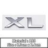 ABS XL Letters Car Fender Rear Trunk Body Decal Emblem Sticker Accessories
