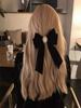 2Pcs/Set Fashion Velvet Rose Flower Artificial Bow Crystal Ribbon Hair Clip For Women Hair Accessories