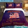 Custom Name 3PCS Detroit Tigers Emblem Bedding Set,Including  Duvet Cover And 2pcs Pillowcases Perfect for Bedroom,Dormitory,Fan Christmas Gift