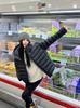 Women's light down cotton clothes, winter new fashion casual hooded ribs cotton clothes jacket