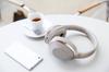Sony Kabellos mit Grau Beige MDR-1000X Kopfhörer mit Geräuschunterdrückung Bluetooth/Hi-Res-kompatibel, Mikrofon,