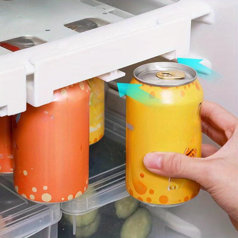 1 stk Kjøleskap Oppbevaringsskap Skuff Soda Boks Dispenser Drikkeholder Plast Matoppbevaringsstativ for Kjøleskapsskap Kjøkken