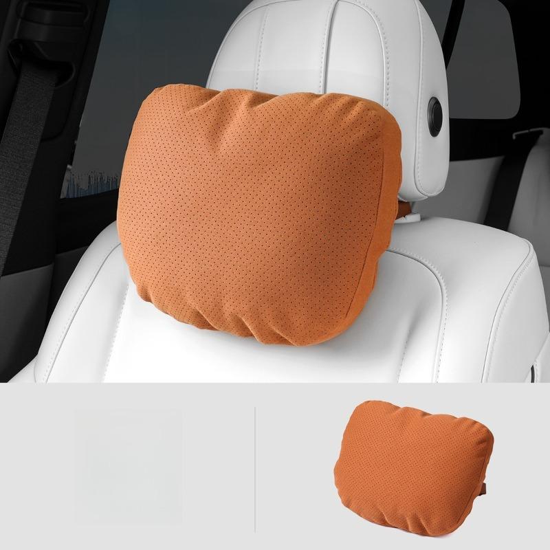 

Car Interior Headrests Lumbar Cushion Cars Lumbar Support Sweat Absorbing and Breathable Sports Seat Fixed Headrest Automotive Decorative Accessories Headrest 1pcs коричневий