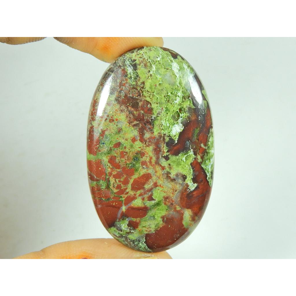 Cabochon Ovale en Jaspe Dragon Naturel 25X42X06 MM Pierre Gemme Libre 66 Cts. SY-496