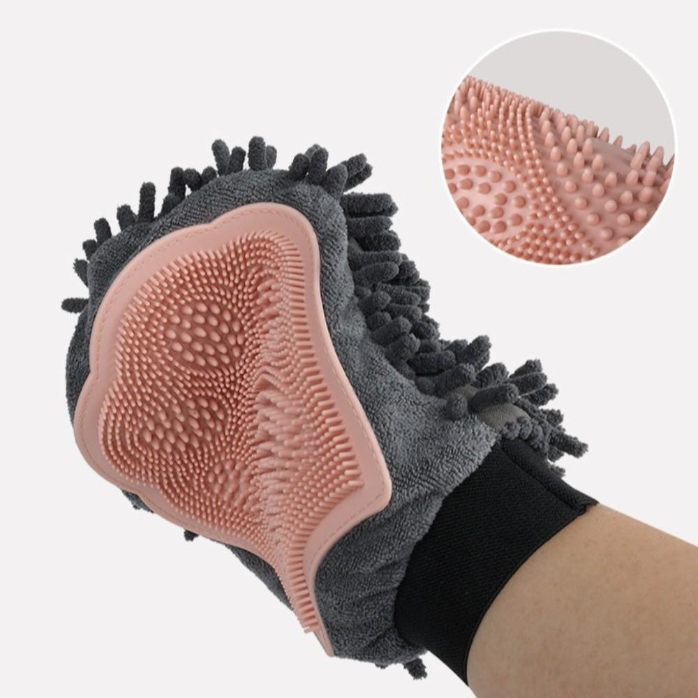 Pet Comb Cat Deshedding Comb Double Sided Pet Bath Brush Dog Cat Bath Massage Gloves  for Dog Cat