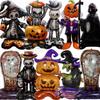 Halloween Balloon Giant Ghost Pumpkin Skull Castle Aluminum Film Standing Balloon for Halloween Party Yard Garden Scary Decor