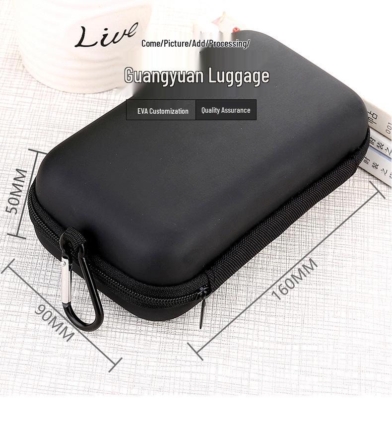 Zippered EVA Storage Bag for Power Banks, Earphones, Cables, Hard Drives, and Phones