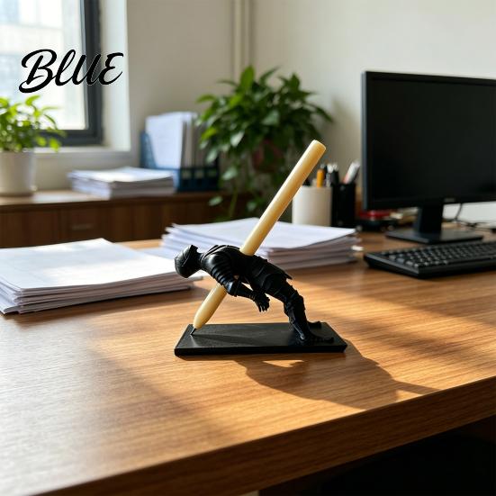 Desk Pen Organizer Figure Office Knight Medieval Holder 3D Printed Organizer Action Accessory Pencil Stand for Office Decorative Stationery