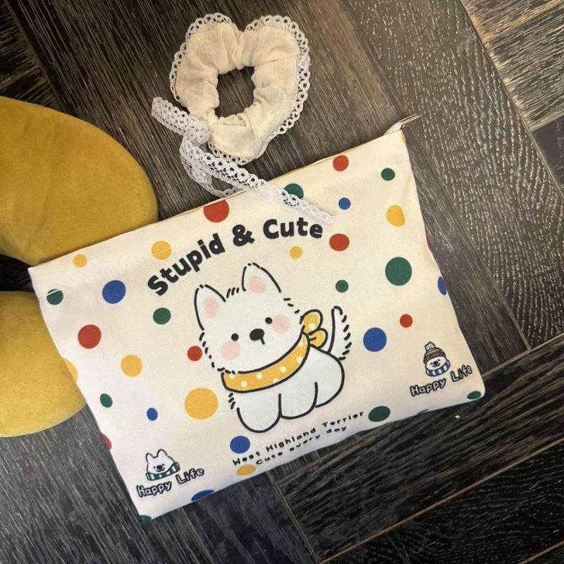 

Cute Cartoon Puppy Cosmetic Bag Large Capacity Clutch Bags Travel Toiletry Bag Makeup Pouch For Girl Lovely Gifts