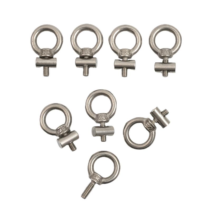 Garden Rail Stoppers Awning Stoppers Covers Exquisite Tool 2-8pcs Awning Marker M4x12mmx6mm Multipurpose Silver