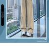 Women's Khaki High-Waist Wide Leg Work Pants - Autumn 2025 Collection