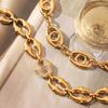 Edelstahl INS-Stil Damen-Diamantarmband - Europäisches & Amerikanisches Trendiges Design, Nicht verblassend.