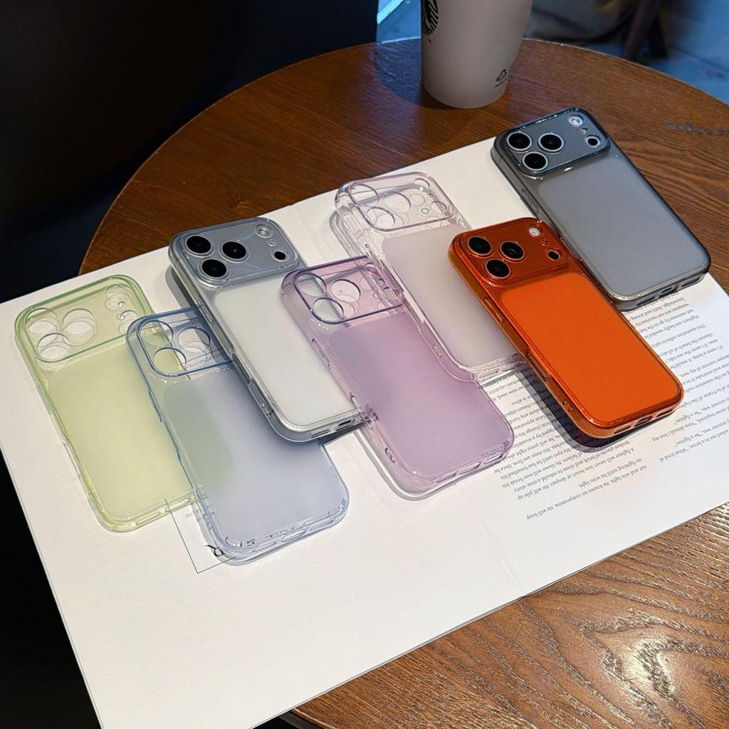 Transparent Frosted Silicone Case for iPhone 17 Pro Max/16, Anti-Drop Protective Phone Cover