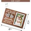 Buecasa Gifts for Best Friends Women Female BFF Sister - Wooden Friends Picture Frame 4x6 Inches with Handmade String Hearts