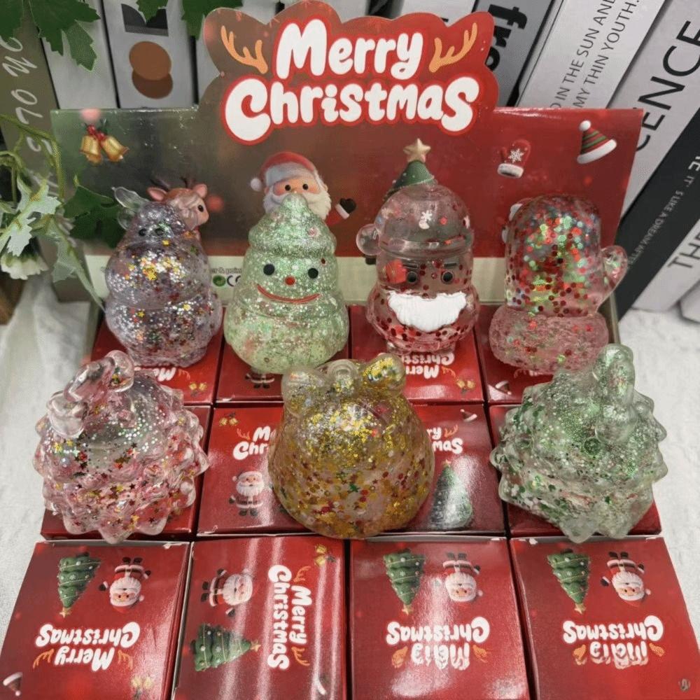 TPR Christmas Squishy Toy Squeezable Christmas Squishy Ornament Party Favors