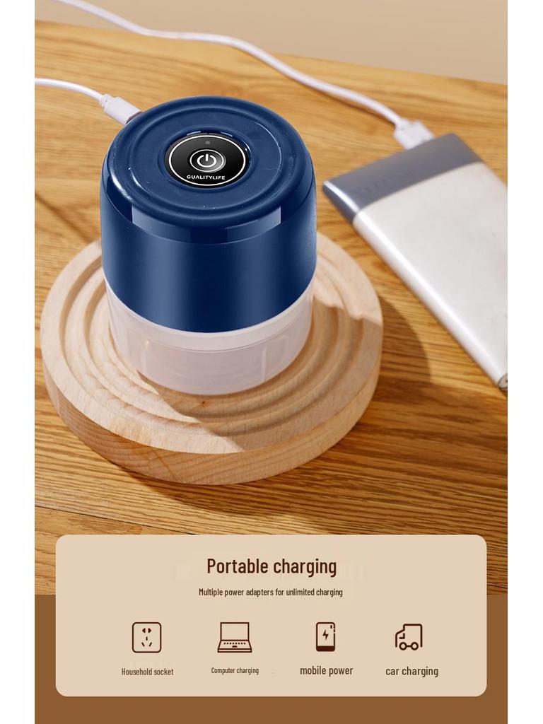 Electric Mini Garlic Masher: Automatic, Wireless Kitchen Tool for Garlic & Baby Food