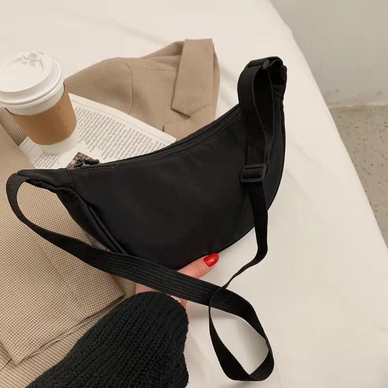 Fashion Nylon Padded Handbags Female Large Capacity Top-Handle Bags Solid Color Crossbody Bags Winter Down Women Shoulder Bags