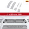 For 4runner SR5 2025+ 6x Aluminum alloy Front Grill Decoration Coves Strips Set