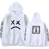 Lil Peep Sad Face Sweatshirt Cozy Cotton Unisex Pullover For Boys And Girls