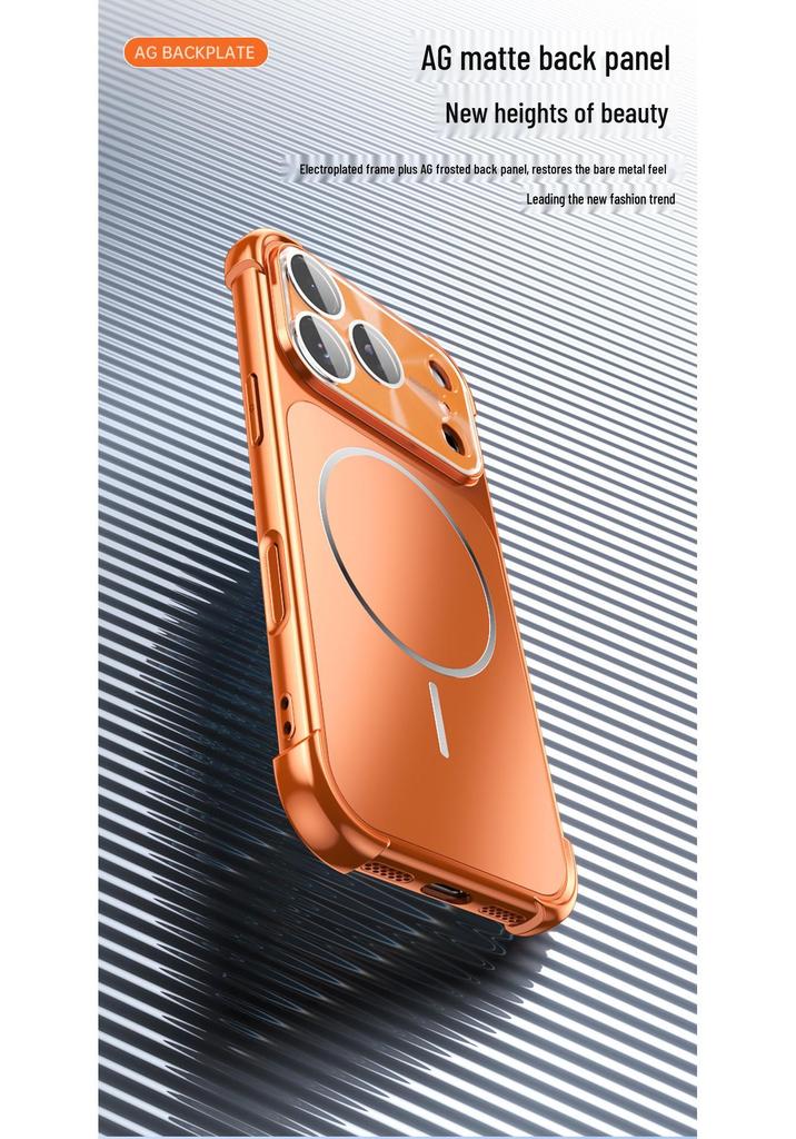 Instantly Transform Into Apple 17 Pro Max Magnetic Phone Case with Four-Corner Drop Protection for iPhone 16 and Matte AG Finish for iPhone 15