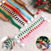 2025 Christmas Mini Knitted Doll Scarf  Hat Polyester Hair Ball Decorative Toy Accessories Strap Pet Scarf