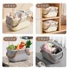 Bath Basket Bathroom Toiletries Hand Basket Dry and Wet Separation Bath Dormitory Storage Bath Basket Women's Small Basket