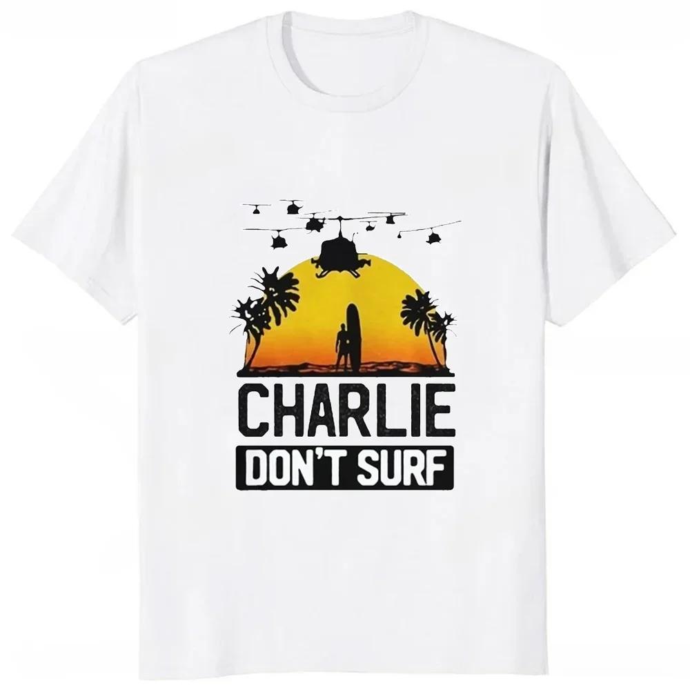 Charlie Dont Surf Movie TShirt Fashion Short Sleeve Casual Loose Summer Harajuku Style Unisex T Shirt Hip Hop Comfort Breathe Tees S