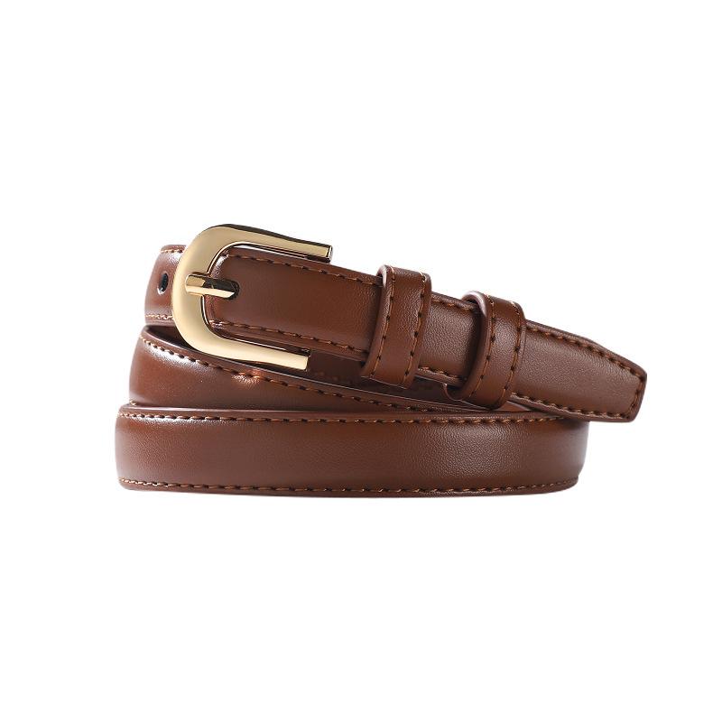 elt ew omen's eather Belt imple Style ersatile ashion Belt with Jeans Factory