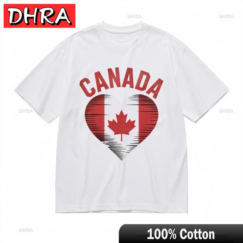 

Womens Oversize Breathable Classic TShirt Maple Leaf Patriotic Design TeeCool Cute Streetwear Graphic TShirts for Streetwear S