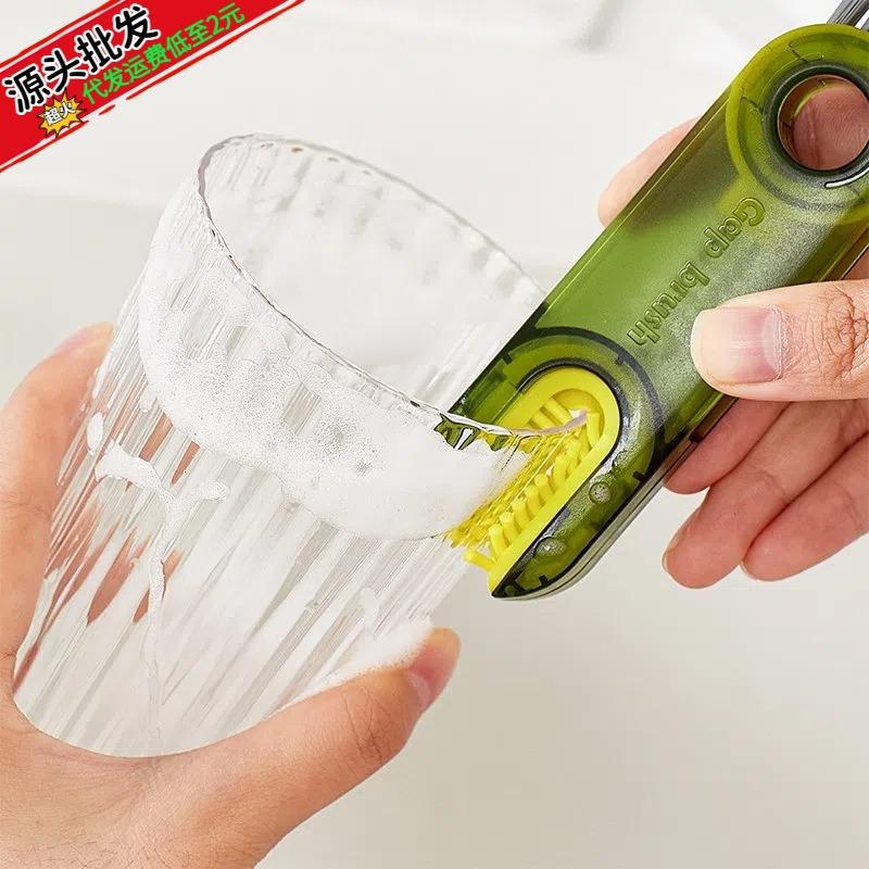 3-in-1 Cup Lid and Crevice Cleaning Brush