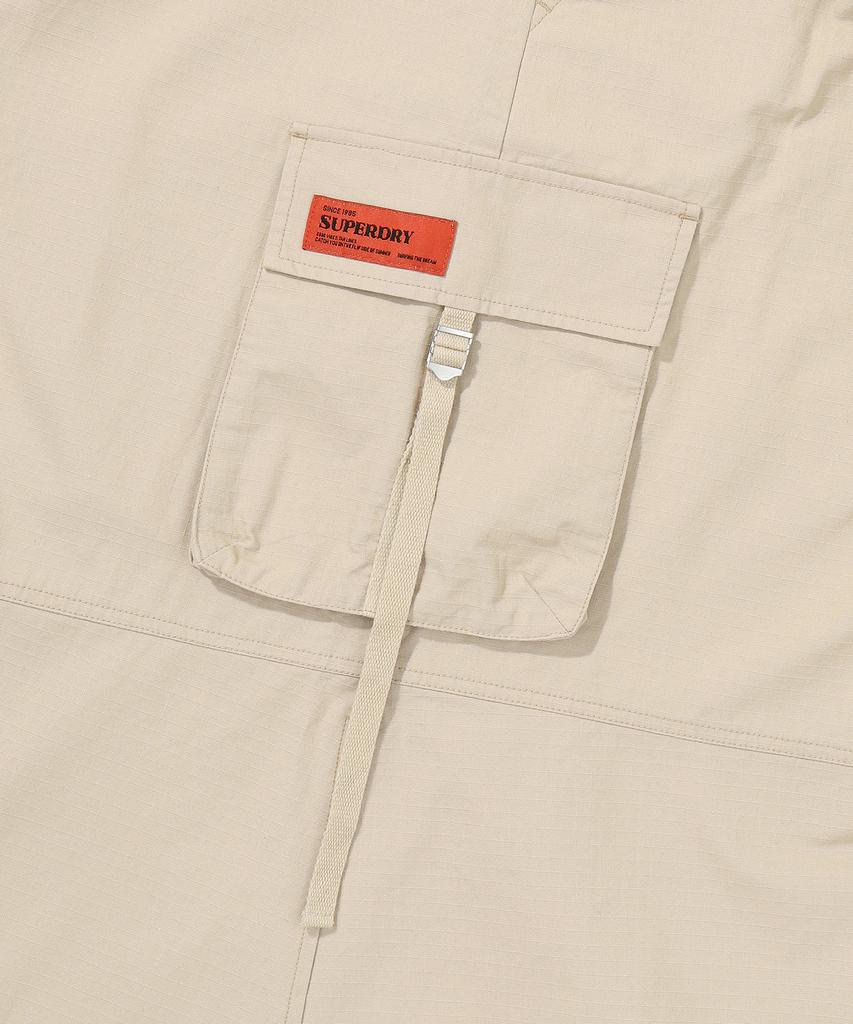 Syupeodeulai W Long Cargo Skirt Beige