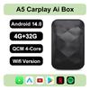 2025 New 3IN1 Android14 Wireless Carplay Android AutoAdapter Upgrade Plug&Play For Youtube Netflix Dongle Wireless Car AI TV BOX