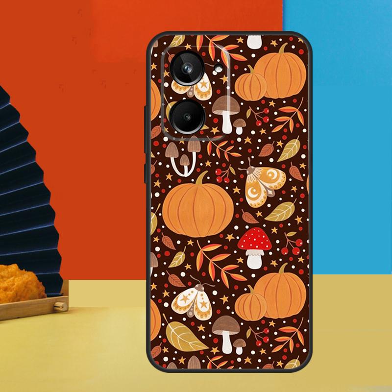 Autumn Leaves Fall Fox Pumpkin For Realme 12 Pro Plus 11 10 9 C55 C53 C51 C30 C31 C33 C35 C11 C25s C21Y GT Neo 5 GT3 Case