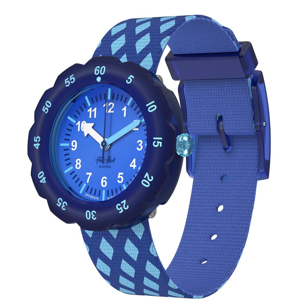 

Flick Flak FPSP076 Синие часы [Swatch] CRISS-CROSS Для мальчиков синий